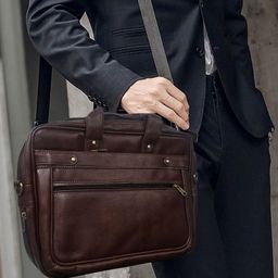 Vetocity Men Leather Laptop Bag-55
