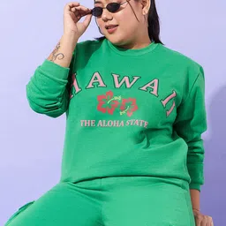 SASSAFRAS Curve Women Printed Sweatshirt-image-21