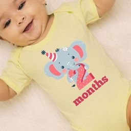 YK Infants Two Month Elephant Printed Cotton Bodysuit-picture-21