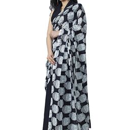 JAIPURI PRINT Ethnic Motif Pure Cotton Half & Half Saree-image-33