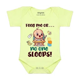 Arvesa Feed Me Or No One Sleeps Printed Bodusuit-image-13