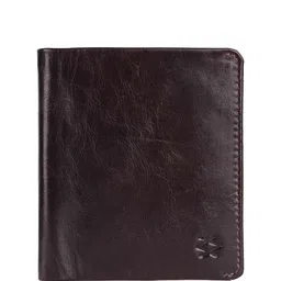 KOMPANERO Men Textured Leather Two Fold Wallet-50