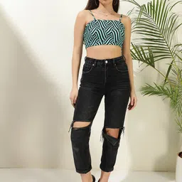 Stylecast X Kotty Women Geometric Printed Crop Top-image-23