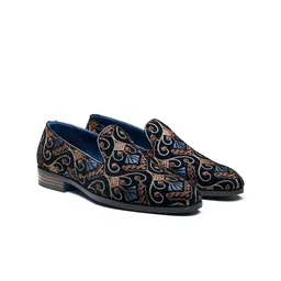 MICHAEL ANGELO Men Woven Design Mojaris-image-37