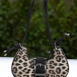 Mochi Animal Printed Structured Handheld Bag-image-30