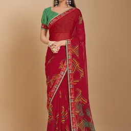 KALINI Poly Chiffon Bagh Saree-17