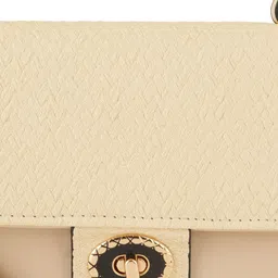 Flingo Textured PU Structured Handheld Bag image 2