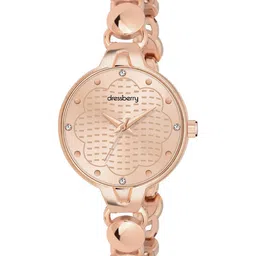 Dressberry Women Embellished Round Dial Bracelet Style Strap Analogue Watches Gift Set-21