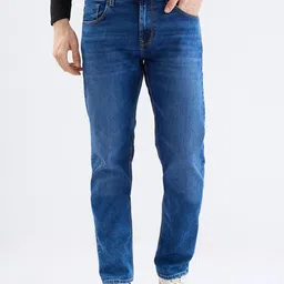 SPYKAR Men Blue Cotton Relaxed Fit Mid-Rise Jeans-picture-39