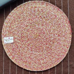 BulkySanta Red 2 Pcs Round Table Placemats-image-77