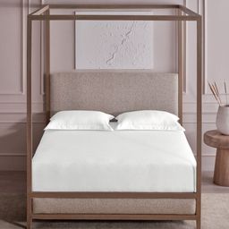 DDecor Jacquard White Printed Pure Cotton 300 TC Super King Bedsheet Set - 2.74 m x 2.74 m-picture-39