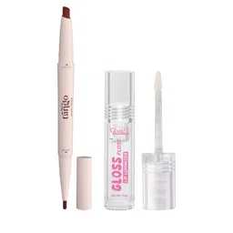 GLAM21 Set Of 2 Two To Tango Lip Liner -Cocoa Kiss & Gloss Floss Lip Luminizer-7