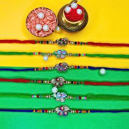 ORANGENYSHA Thread Rakhi-image-43