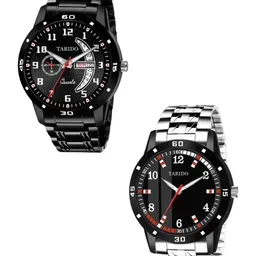 TARIDO Men Dial & Bracelet Style Straps Analogue Watch TD9548SMNLD01-19