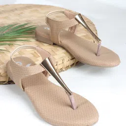 CHINRAAG Women Open Toe Flats-40