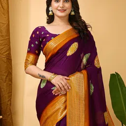 KALINI Zari Silk Blend Sungudi Saree-picture-54