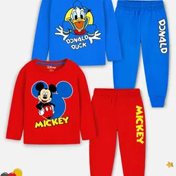 Disney By Miss and Chief Boys Printed T-shirt with Pyjamas-picture-31