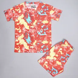 CARACAS Kids Dyed T-shirt With Shorts-21