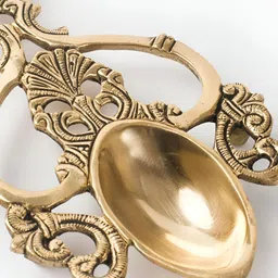 Fabindia Gold Toned Mehnoor Pooja Diya-21