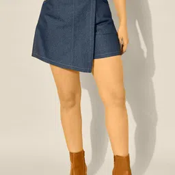 CORSICA High Waist Front Skirt Back Shorts Skorts Mini Skirt-picture-51