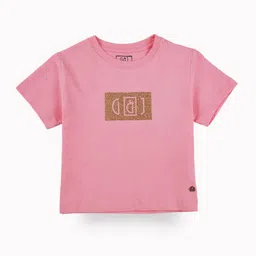 Gini and Jony Girl's Embellished Cotton Crop Top-91