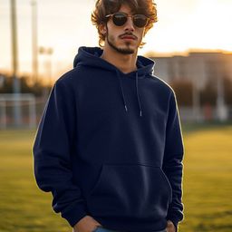 VEIRDO Men Hooded Pullover Sweatshirt-image-37