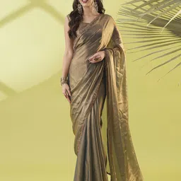 VILLAGIUS Embellished Zari Ready to Wear Saree-picture-8