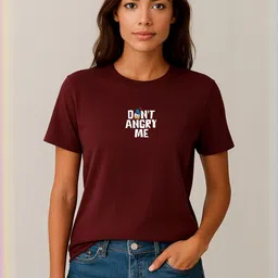 Anikmart Women Typography Donald Duck Printed Pure Cotton T-shirt-picture-7