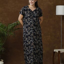 MomToBe Women Printed Maternity Maxi Nightdress-image-67