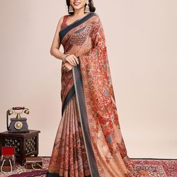 AMRUTKALA SAREES Abstract Printed Saree image 4