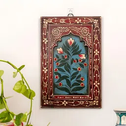 Atrangi Studio Red & Blue Printed Wooden Wall Frames-17