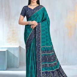 LeeliPeeri Designer Ethnic Motifs Poly Chiffon Saree-image-81