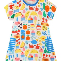StyleCast Girls Conversational Printed A-Line Dress-image-14