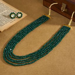 TEEJH Jalsa Gold-Plated Beaded Jewellery Set-44