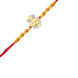 VIVASTRI Unisex Gold Color Red Theard Ethnic Ganpati Rakhi-image-81