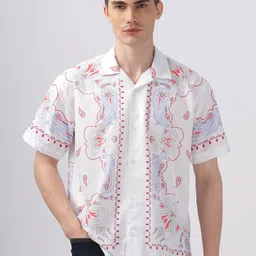 Vestirio Men Relaxed Opaque Printed Casual Shirt-picture-12