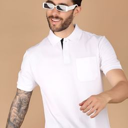 V-Mart Men Solid Polo Collar T-shirt-picture-17