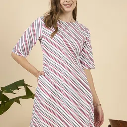 ANJIR Women Print A-Line Mini Dress-image-2