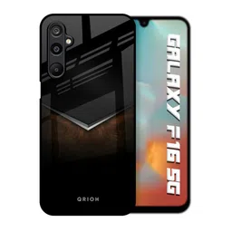 QRIOH Unisex Samsung Galaxy F16 5G Quirky Dark Walnut Shockproof Real Glass Back Case-picture-35