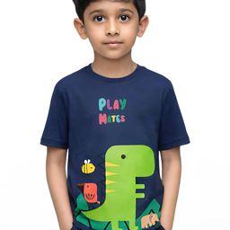 TeeSlix Unisex Navy Blue Tshirts-image-77