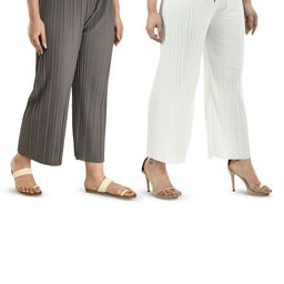 Brainbees Women Pack Of 2Straight Palazzos-image-65