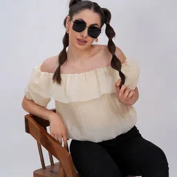 clobug Off-Shoulder Bardot Top-image-7