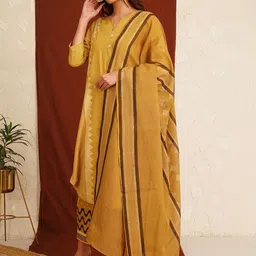 JAYPORE Checked Dupatta-picture-22