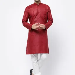 TS LIFESTYLE Men Thread Work Kurta-image-60