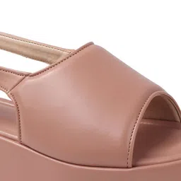 Try Me Open Toe Platform Sandals with Buckles image 3