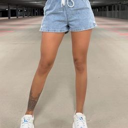 DressBerry Women Slim Fit High-Rise Denim Shorts-picture-57