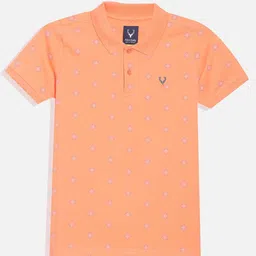 Allen Solly Junior Boys Abstract Printed Polo Collar Cotton T-shirt-24