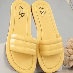 Zebba Women Solid Open Toe Flats-image-54