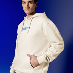 Overlays Typography Printed Hooded Buff Oversized Pullover Sweatshirt-image-68