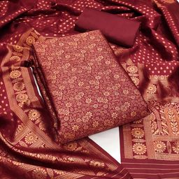 MANVAA Embellished Unstitched Dress Material-image-47